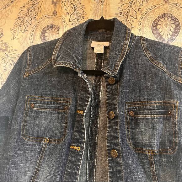 Ann Taylor‎ Denim Jacket Size 6 - Picture 3 of 7